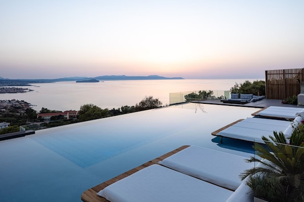 Stunning views from the heated, infinity pool.