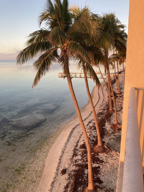 View from the condo's second story balcony