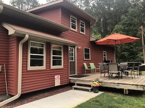 Back deck of Cabin