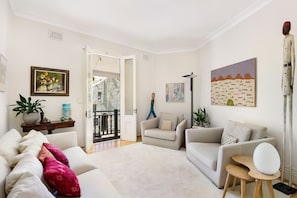 Living Room with doorway to balcony.