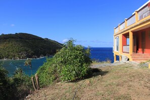 Overlooking the ocean