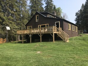 Lake side of house. 