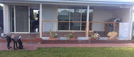 Front verandah looks out over Mitchell River