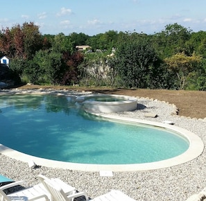 Forme LAGUNA 9.00 x 4.95 x 4.05 m
Plage immergée dans le prolongement coté 4.0