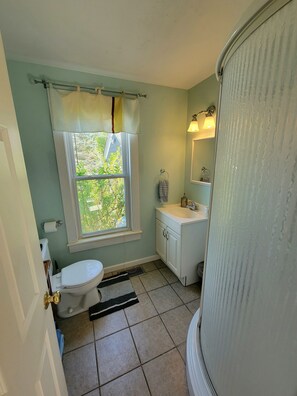 First floor bathroom with stand-up shower 