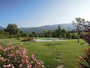 Garden with private pool
