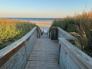 Private walkway to the beach right across the street!