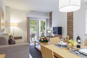 Cozy dining nook with natural light.