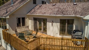 View of the deck from above