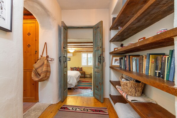 Bookcase Hallway to Master Bedroom