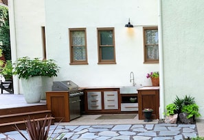 Backyard mini kitchen.