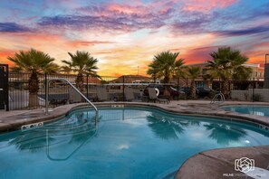 Community Pool at Dusk