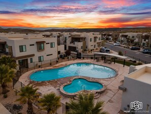 Community Pool at Dusk