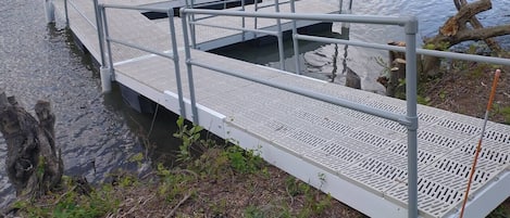 Private dock with kayak lauch