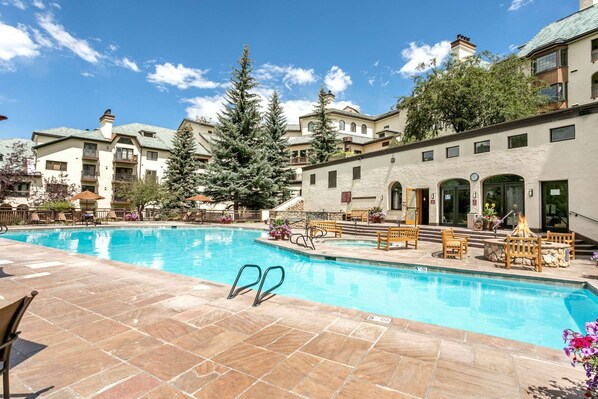 Enjoy the Outdoor Pool! Just one of the many amenities The Charter has to offer guests.