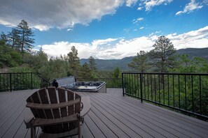 Amazing views north and south from the deck