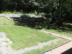 Walkways from house toward road