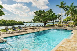 Huge swimming pool, there’s enough room for the whole party!