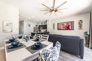 Open floor plan living area