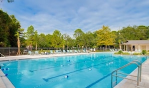 Nearby Phil Hummel Aquatic Center Pool, heated and open year-round, on the resort.