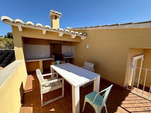 Outdoor dining area