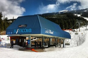 2 minute walk to the NEW Blackcomb Excalibur lift