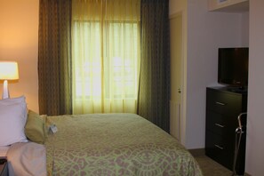 Drift to sleep in a comfortable bed after a wonderful day outside.