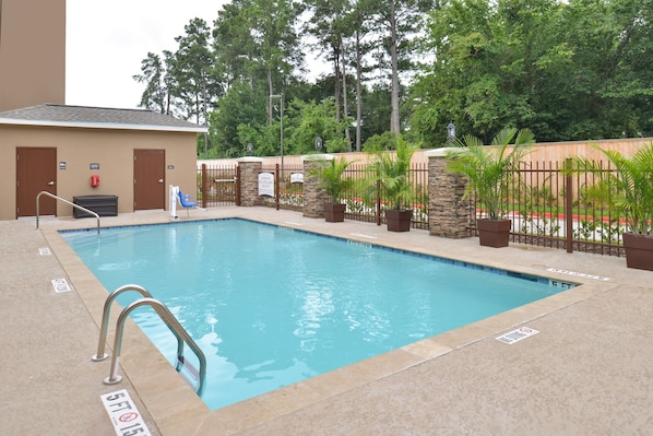Soak up some sun by the outdoor pool.