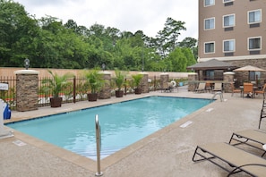 Take a dip in the shared outdoor pool.