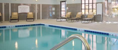 Take a dip in the shared indoor pool