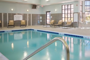 Take a dip in the shared indoor pool