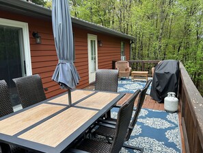 Deck Seating, Gas Grill