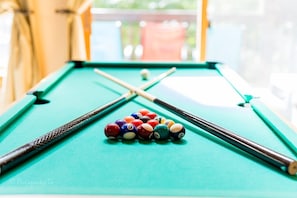 Furniture, Table, Indoors, Pool Table, Room