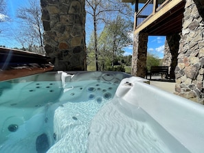 Hot Tub with a View, Lower Level Patio