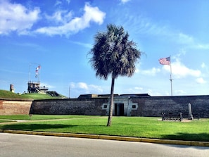 Fort Moultrie, 10 minutes away.