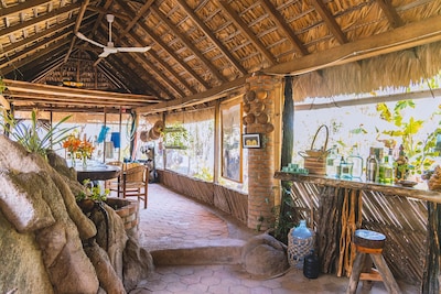 OffGrid SuperAbode Domes In Front of the Ocean with Pool near Roca Blanca 