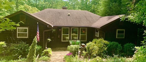 Street view of house and front patio