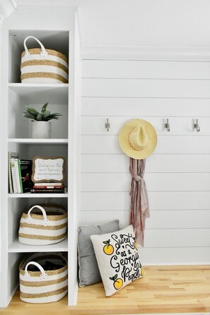 Totes to organize you on the go and some items to borrow while you are here.