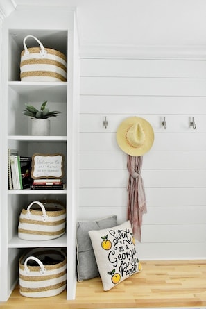 Totes to organize you on the go and some items to borrow while you are here.