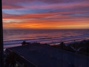 Spectacular sunset on Lido Beach steps away