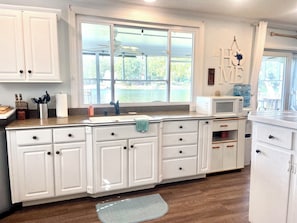 Beautiful view of lake from kitchen