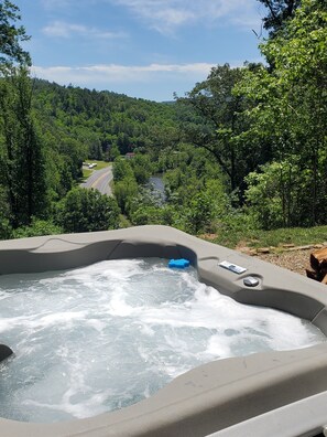 View from the hot tub