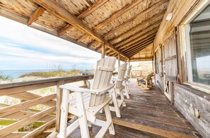 Covered Oceanfront Deck