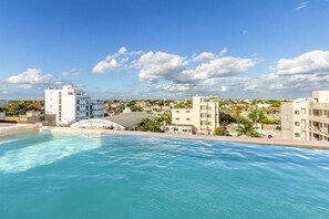 Roof deck pool and terrace with a view!