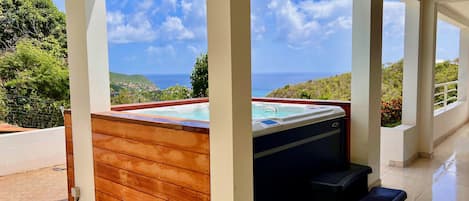 Jacuzzi villa Acropolis en St Barths. Ideal para sus vacaciones.