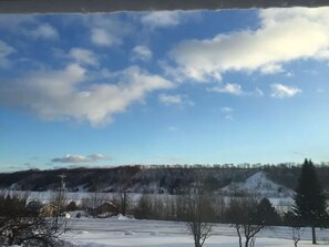 Blick von der Unterkunft