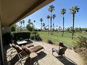 Exterior facing golf course