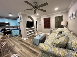 LVT flooring throughout. Installed 03/2022.