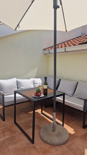 New Outdoor Sofa and Table