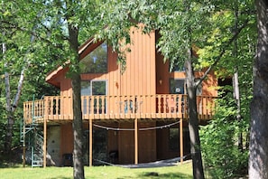 A view of the house from the lake